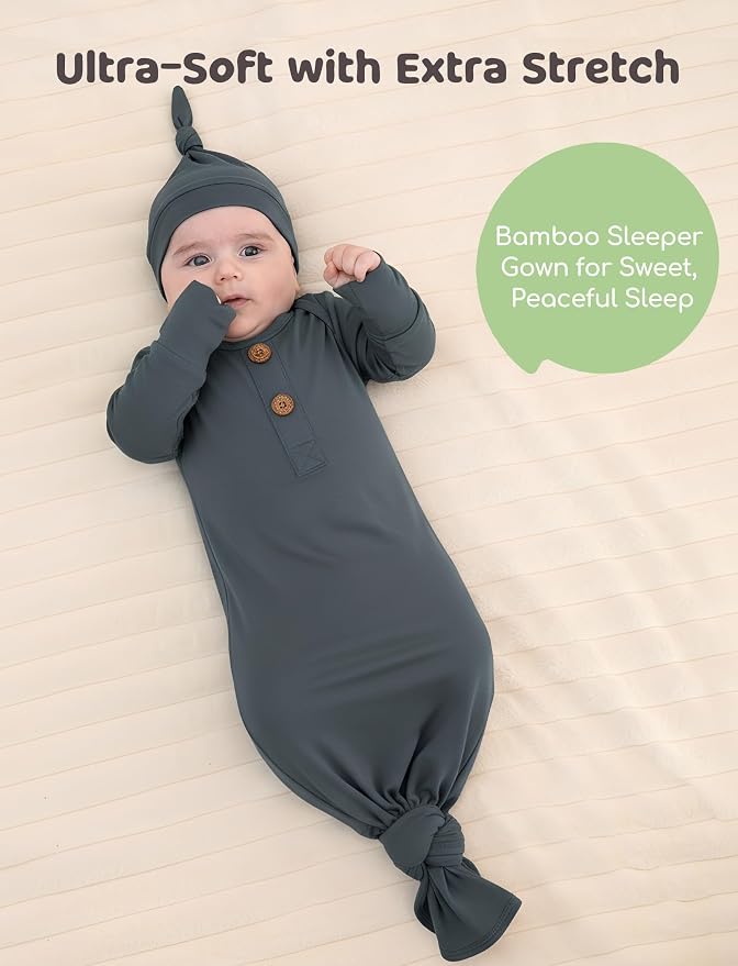 PATPAT Baby Sleeper Gown with Bamboo Viscose - Image 5