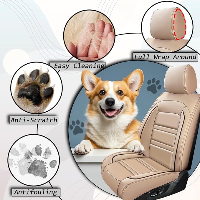Car Seat Covers for VW Car Golf 2015-2019 | 5-Seats Seat Covers, Waterproof - Image 9