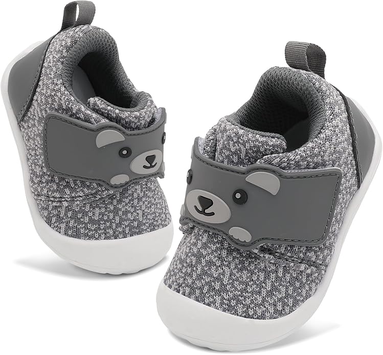 FEETCITY Baby Walking Shoes Wide Baby Shoes Boys Girls Infant Sneakers Crib by FEETCITY
