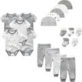 Unisex Baby Boy Girl Layette Sets Bodysuits Pants And Accessories 19 Packs by JELYLOVE