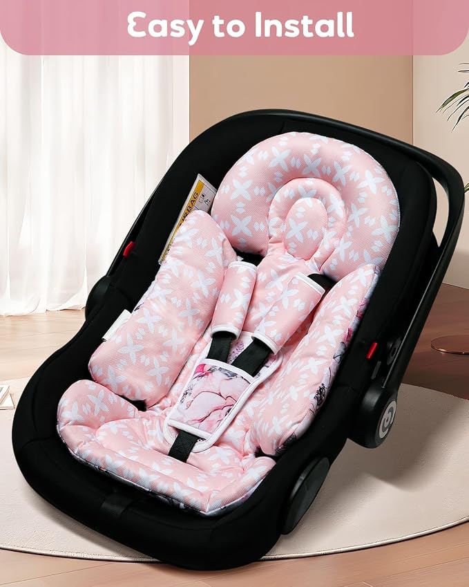 Infant Car Seat Insert, Enlarged Head Support - Image 5