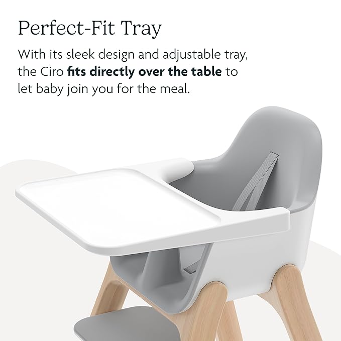 UPPAbaby Ciro High Chair/Sleek, Easy-to-Clean Design/Perfect-Fit Tray to Bring - Image 4