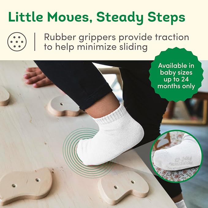 Fruit of the Loom Baby 14-Pack Grow & Fit Flex Zones Cotton Stretch Socks - Image 4