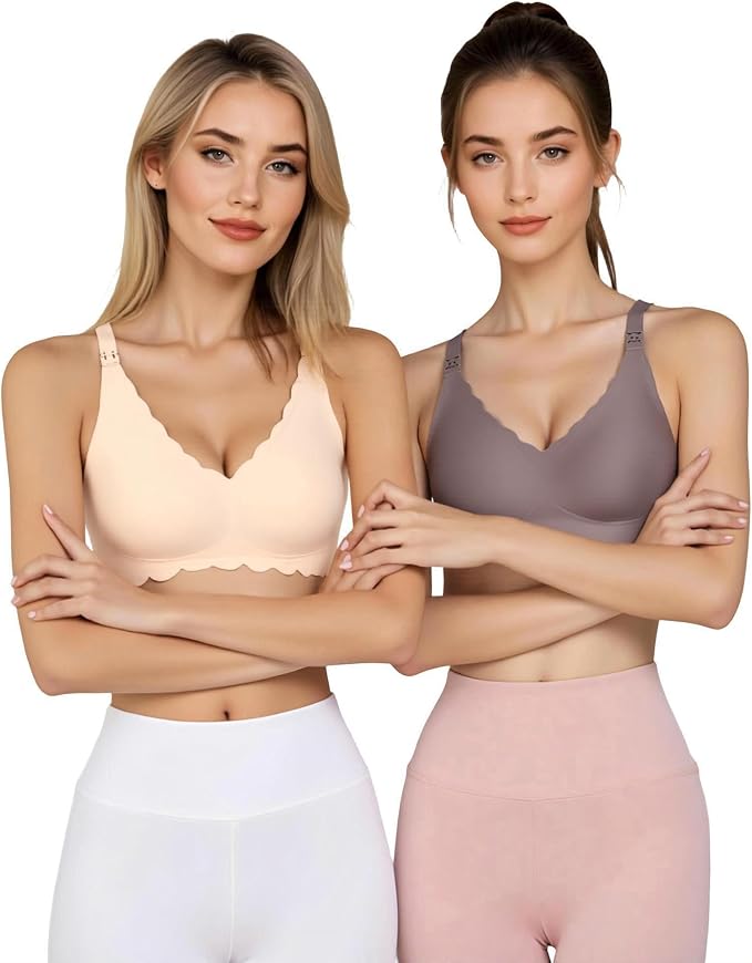 Gailife 3 Pack Nursing Bras for Breastfeeding Seamless Wireless Maternity Bras - Image 5