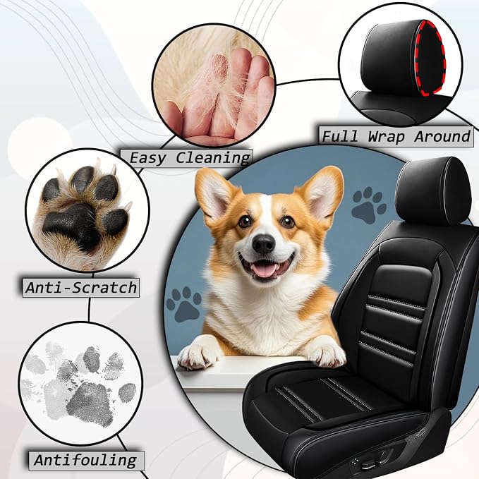 Seat Covers for Ford f150 2003-2025 | 5-Seats Leather Seat Covers - Image 9