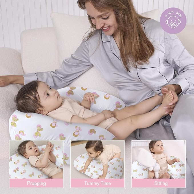 Little Grape Land Nursing Pillow, Upgraded Breast Feeding Pillow - Image 2