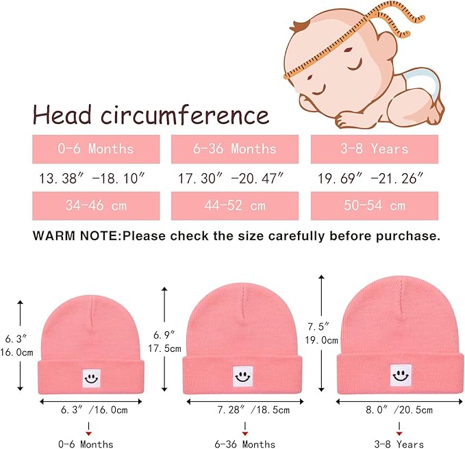 2Pack Baby Beanie Knit Toddler Hat - Image 6