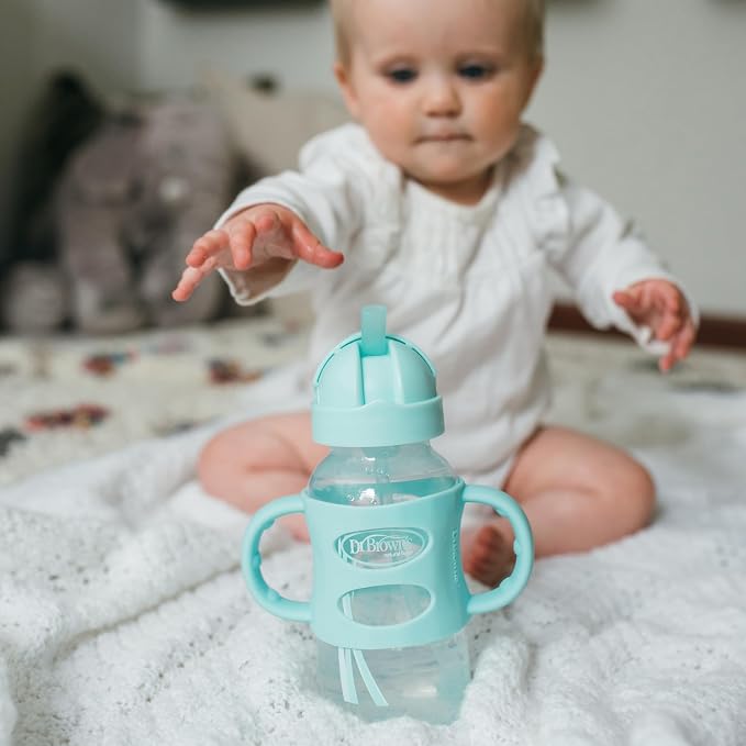 Dr. Brown's Milestones Wide-Neck Sippy Straw Bottle - Image 5