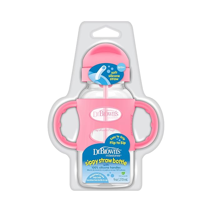 Dr. Brown's Milestones Wide-Neck Sippy Straw Bottle - Image 7