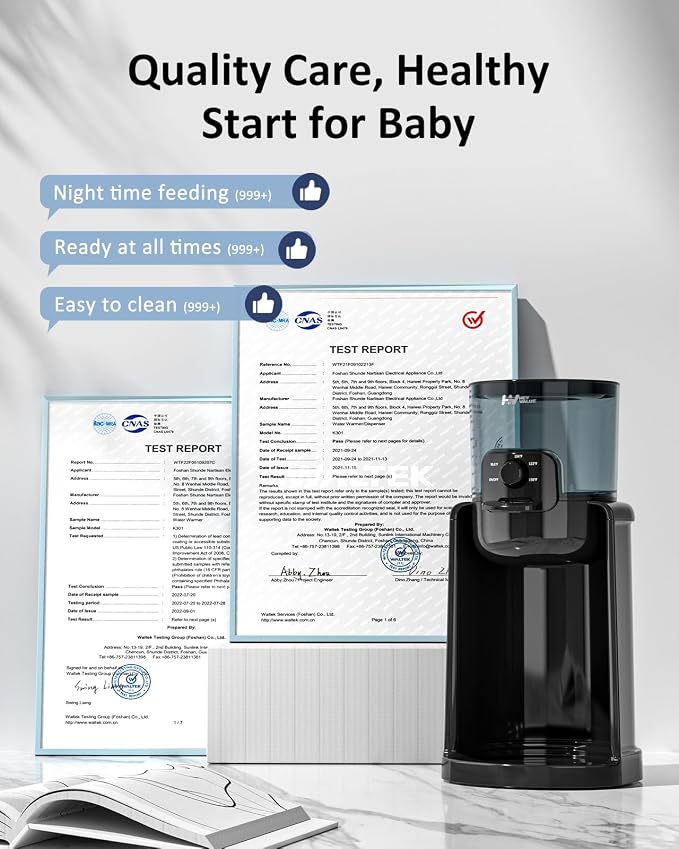 Water Warmer, HEYVALUE Baby Bottle Warmer, Formula Maker - Image 7
