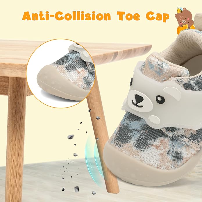 FEETCITY Baby Walking Shoes Wide Baby Shoes Boys Girls Infant Sneakers Crib - Image 5