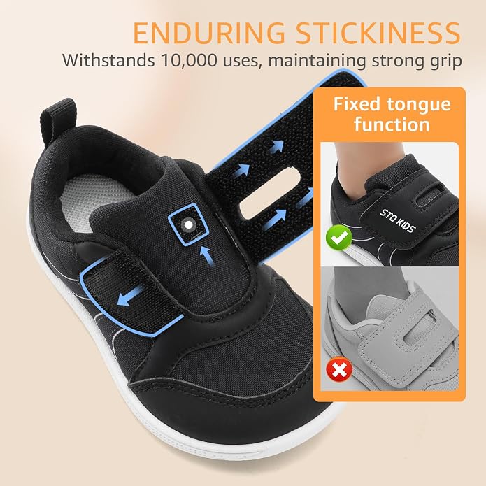 Toddler Wide Toe Box Barefoot Shoes Boys Girls Sneakers Kids Tennis Shoes - Image 8
