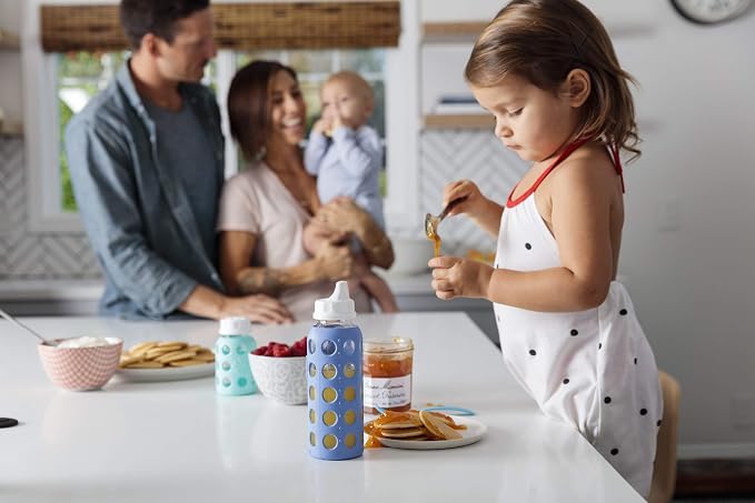 Lifefactory Baby Bottle Starter Set 12-Piece | 4 oz Mint & Lavender, 9 oz Kale - Image 6
