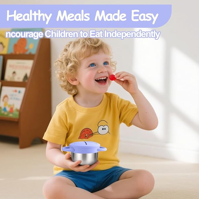 2-Pack Stainless Steel Snack Containers - Image 6