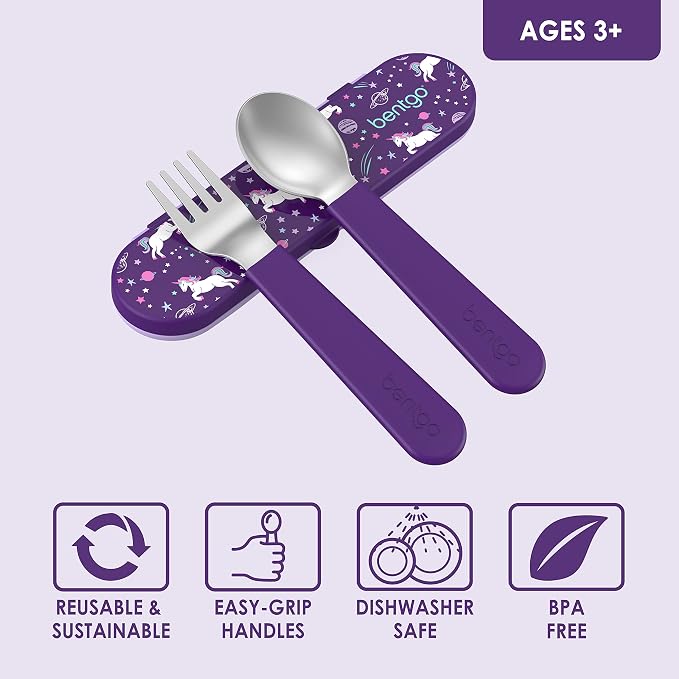 Bentgo® Kids Stainless Steel Utensil Set - Image 3