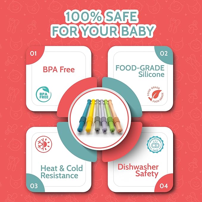 Teething Sticks for Babies 0-36 Months – Super Soft Silicone Teething Aids - Image 5