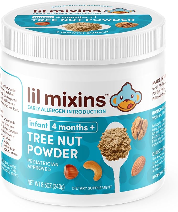 Lil Mixins Early Allergen Introduction, Tree Nut | Baby Stage 1-3, by LilMixins