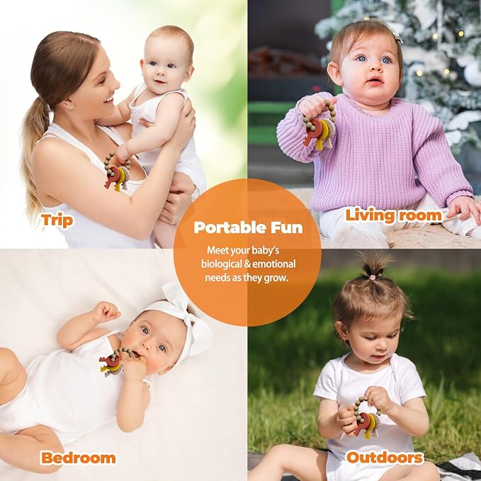 Baby Keys Teether Toys, Silicone Teething Toys - Image 6
