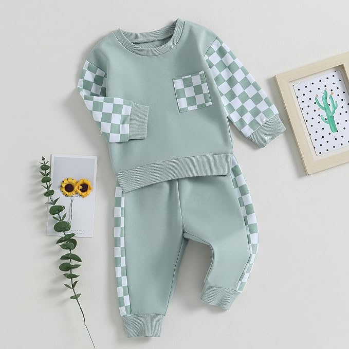 Fernvia Toddler Baby Girl Clothes 3 6 9 12 18 24 Months Fall Outfits Solid Long - Image 2