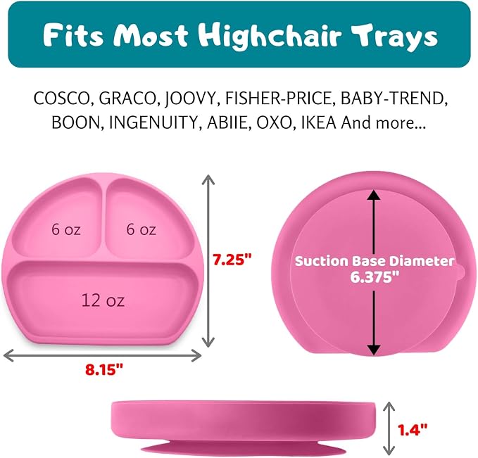 Silikong Suction Plate for Toddlers | BPA Free, 100% Food-Grade Silicone | - Image 4