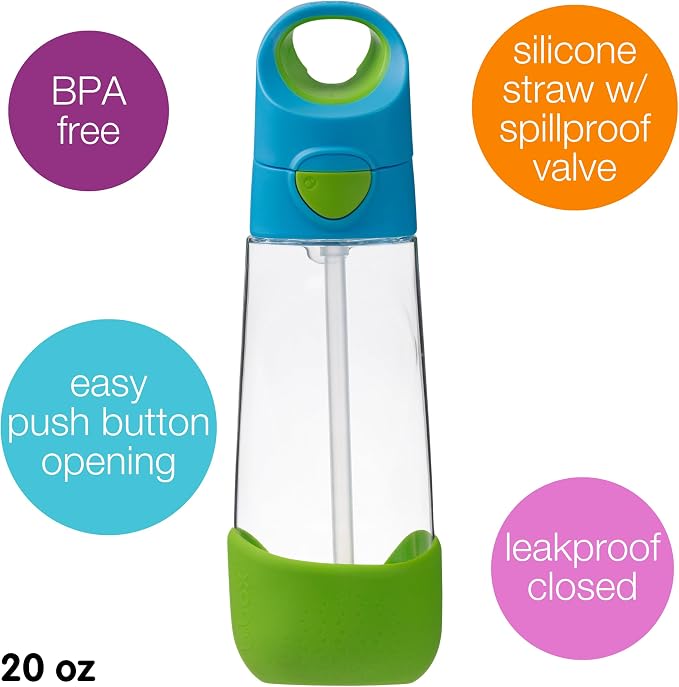 b.box Kids Water Bottle – 20oz Tritan Toddler Drink Bottle - Image 5
