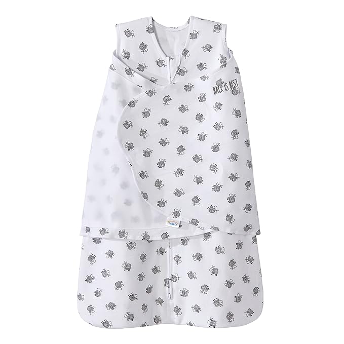 HALO 100% Cotton Sleepsack Swaddle, 3-Way Adjustable Wearable Blanket, TOG 1.5 by HALO
