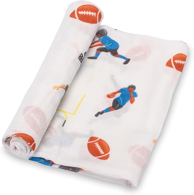 LollyBanks Swaddle Blanket 100% Muslin Cotton, 47 x 47 inches Soft Breathable by LollyBanks