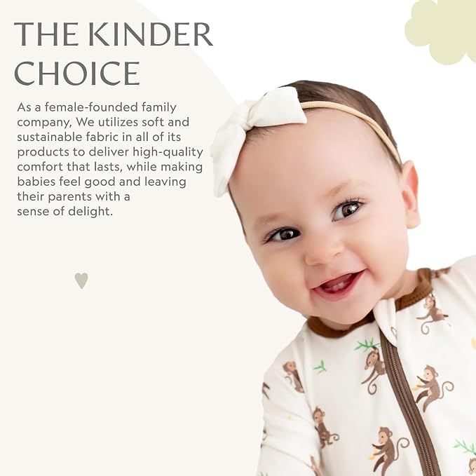 Bamboo Little Soft Baby Footie Pajamas, Baby Clothes, Newborn Sleepers - Image 6