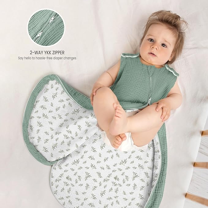 lulumoon Sleep Sack Muslin for Baby: Cotton Wearable Blanket for 15-24 Months - Image 5