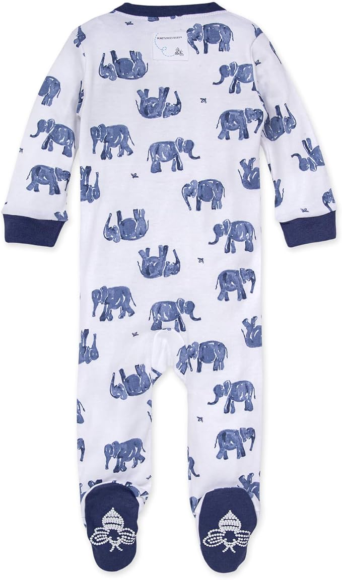 Burt’s Bees Baby Boys' One-Piece Sleep and Play 100% Organic Cotton PJs - Image 2