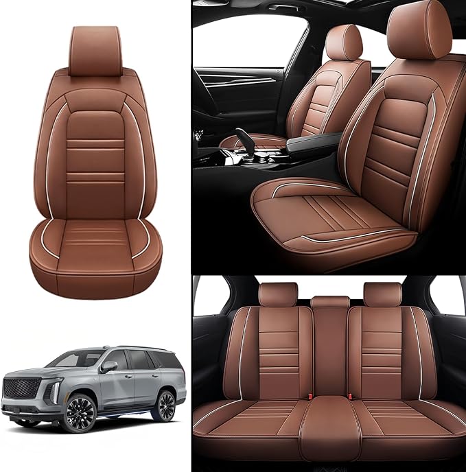 Seat Covers for Cadillac Escalade 2000-2025 | 5-Seats Leather Seat Covers - Image 2