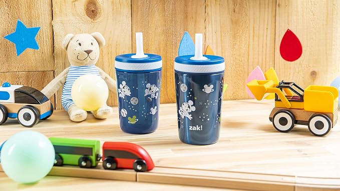 Zak Designs Disney Mickey Mouse Kelso Tumbler Set, Leak-Proof Screw-On Lid - Image 13