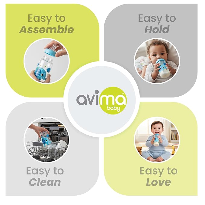 Avima Baby 9 oz Anti Colic Baby Bottles - Image 6