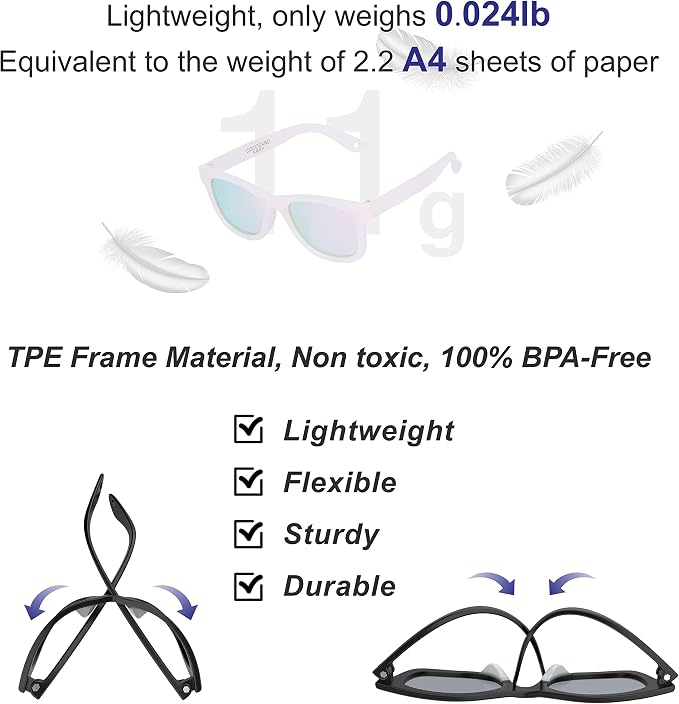 COCOSAND Flexible Baby Sunglasses - Image 3