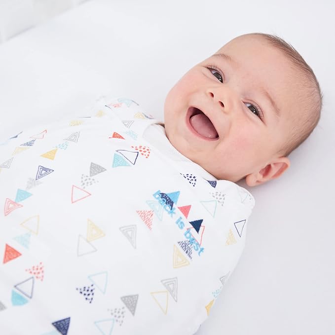 HALO Sleepsack Swaddle, 100% Cotton, Triangle Neutral - Image 5