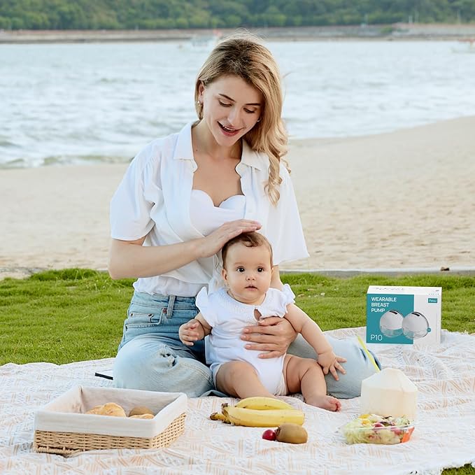 Paruu P10 Hands-Free Breast Pump Wearable, 338mmHg Strong Suction, Low Noise - Image 7