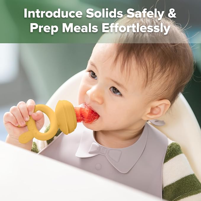 Haakaa Baby Fruit Food Feeder & Mini Freezer Nibble Tray Combo, Breastmilk - Image 2