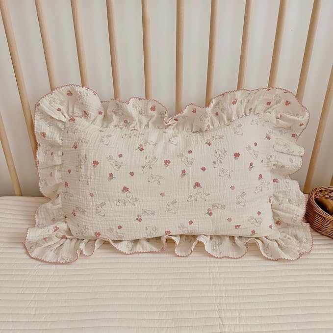 BuLuTu Cute Flower Rabbit Toddler Pillowcase - Image 6