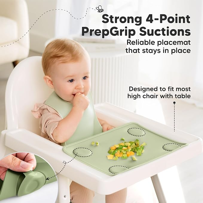 KeaBabies 2-Pack Silicone Placemats - Image 4