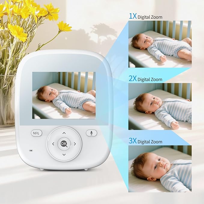 Baby Monitor with Camera and Audio, 2.8" Video Baby Monitor with Secure - Image 5