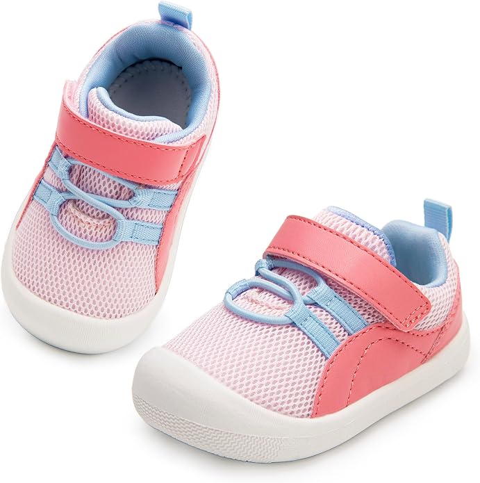 Wide Toddler Shoes Boys Girls Zero Drop Barefoot Infant First Walking Shoes by Unknown