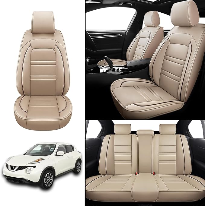 Seat Covers for Nissan Car Juke 2011-2017 | 5-Seats Leather Seat Covers - Image 2