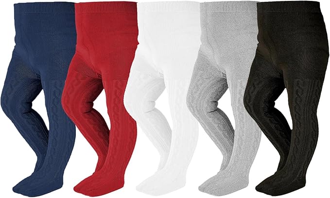 EPEIUS Baby Girl Tights Thick Cable Knit Leggings Stockings Cotton Pantyhose by EPEIUS