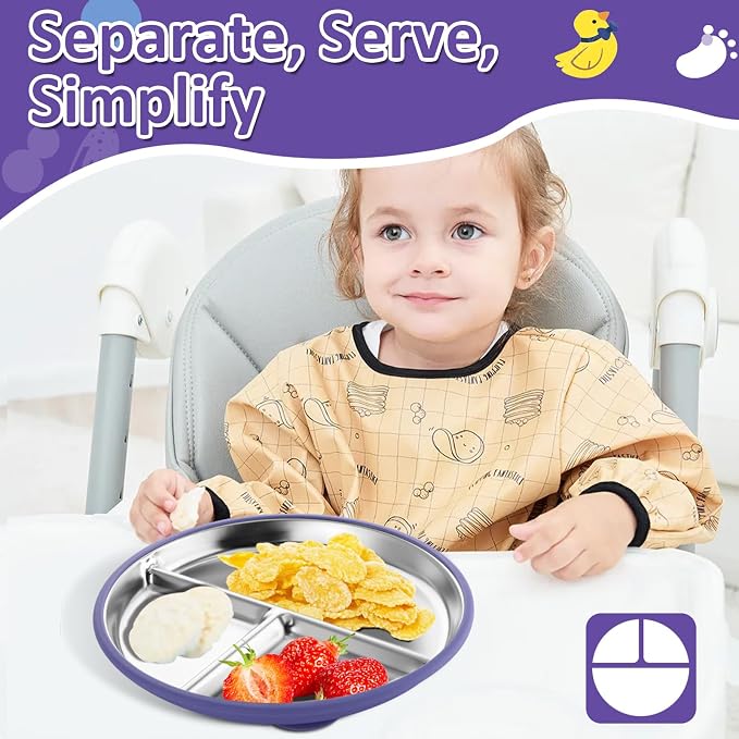 Stainless Steel Toddler Plate - Image 8