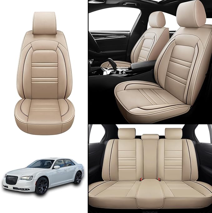 Car Seat Covers for Chrysler Car 300 2005-2023 | 5-Seats Leather Seat Covers - Image 2