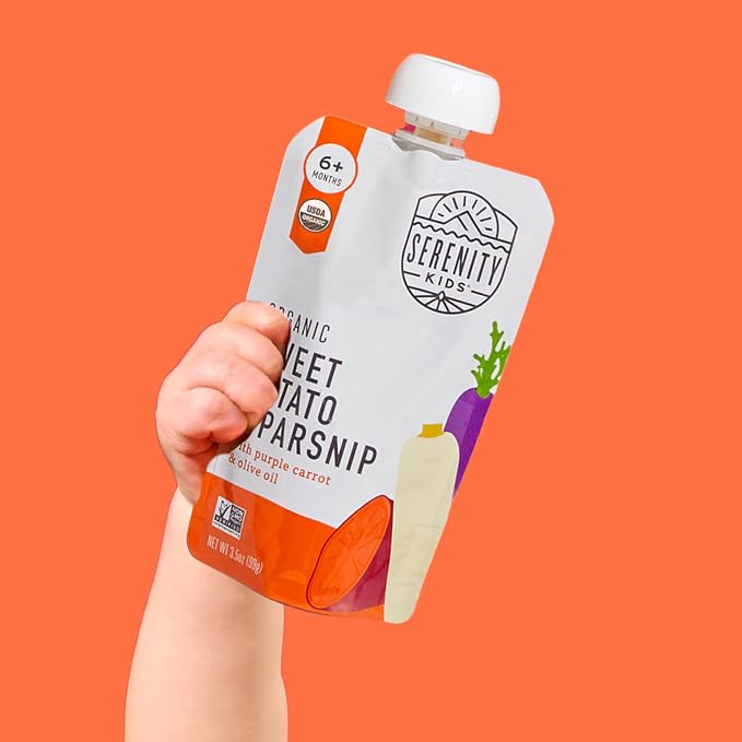 Serenity Kids 6+ Months Organic Veggie Puree Baby Food Pouches - Image 6