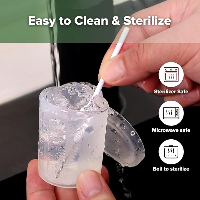haakaa Silicone Measuring & Feeding Cup 25ml/2pcs, Leakproof & Reusable - Image 9