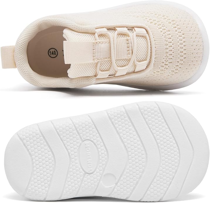 MORENDL Toddler Slip On Sneakers Baby Walking Shoes Non-Slip Breathable Unisex - Image 4