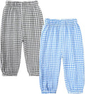 MYGBCPJS Baby Boys Girls Cotton Linen Trousers Kids Casual Ankle Pants Loose by MYGBCPJS