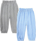 MYGBCPJS Baby Boys Girls Cotton Linen Trousers Kids Casual Ankle Pants Loose by MYGBCPJS
